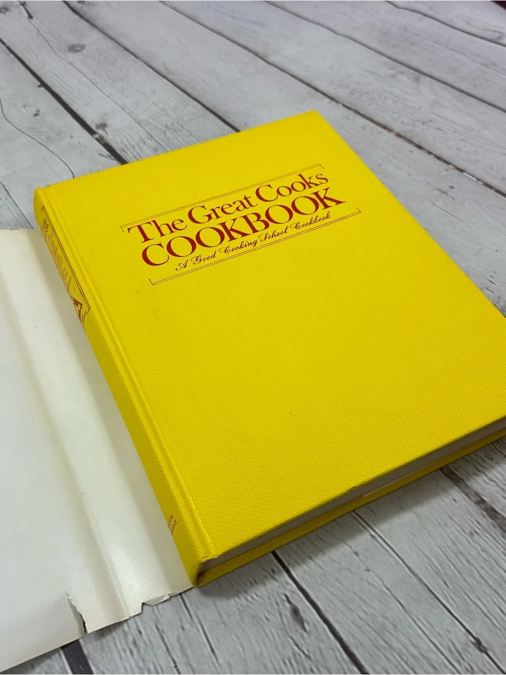 vtg 1974 The Great Cooks Cookbook hardcover retro culinary chefs collectible